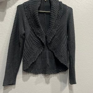 Excellent shrug/sweater dark gray
